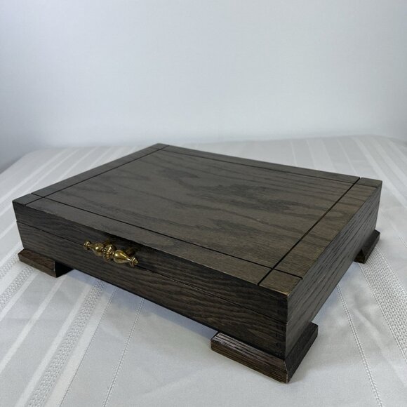 Vintage 60s MCM Deco International Silverplate Flatware Set w/ Chest 65pc Floral - Picture 16 of 16